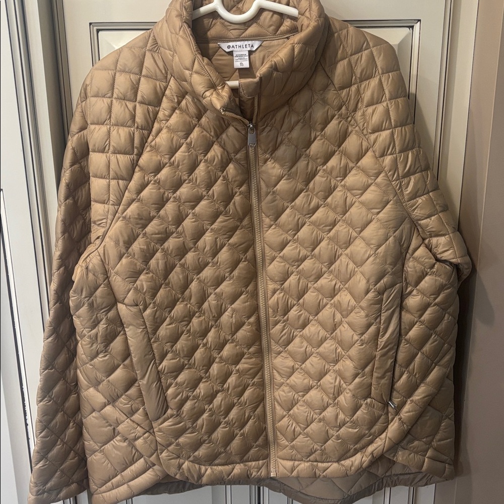 Athleta Beige Quilted Jacket - Picture 4 of 4